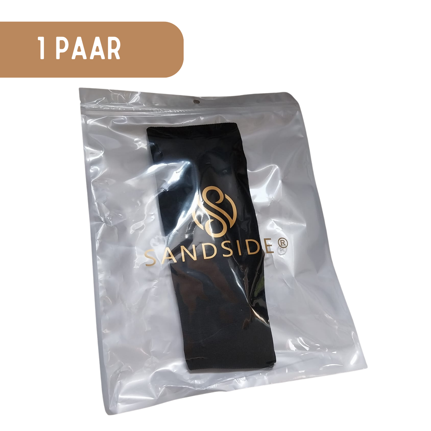 Compressiekousen - Premium Steunkousen – 1 Paar Zwart Grijs