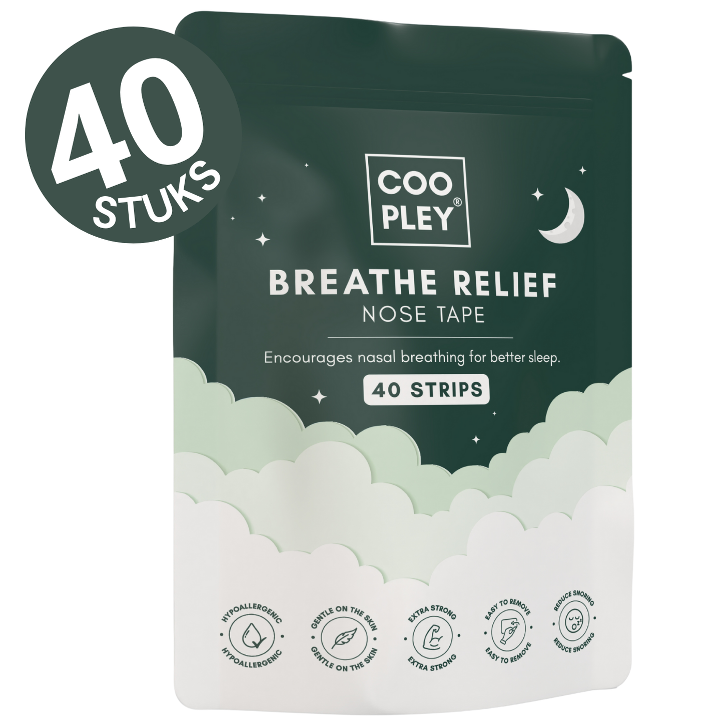 Anti Snurk Mondtape & Neusstrips Hypoallergeen