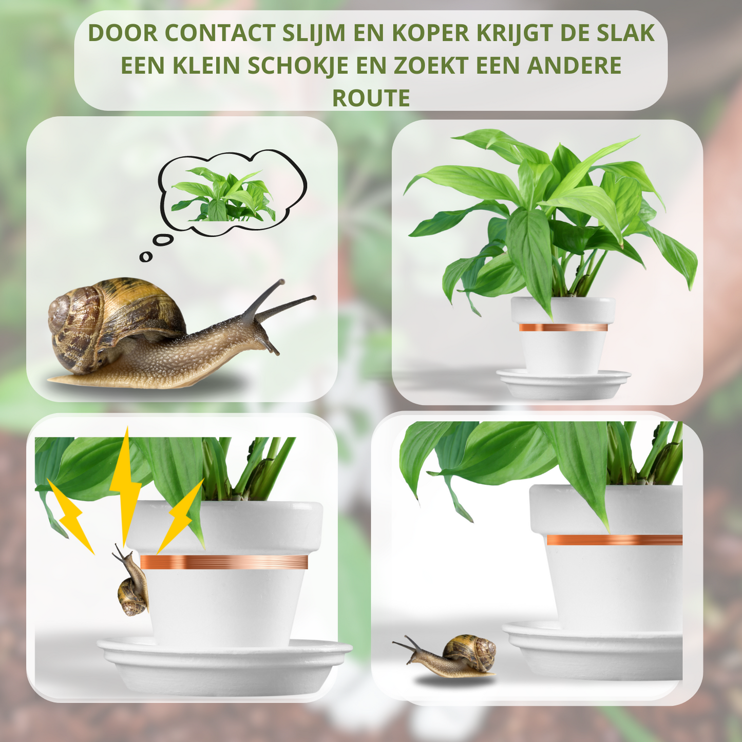 Coopley - Kopertape voor Slakken - Slakkentape Ongediertewering - Tape Voor Slakken Tegen Te Houden - 20 Meter