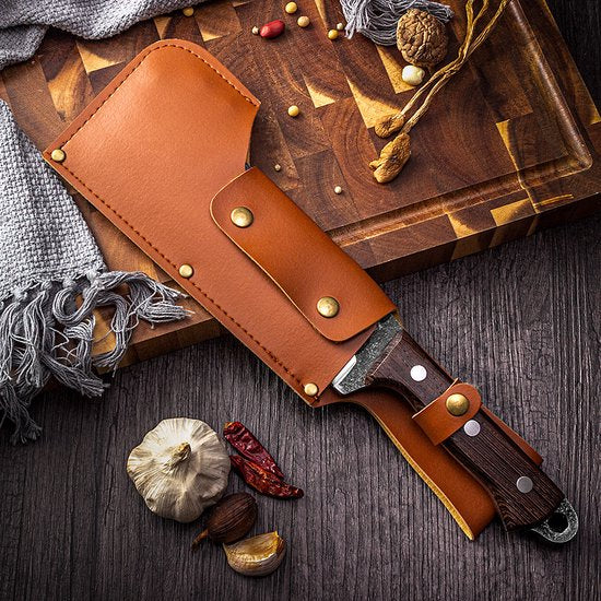 T&M Knives® – Kochmesser aus gehämmertem Stahl