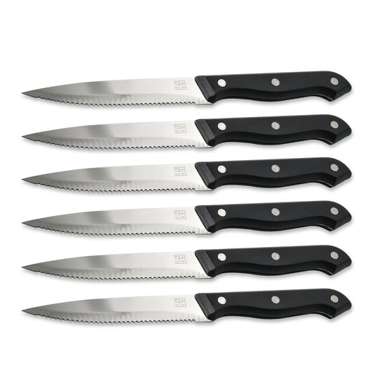 T&M Knives Steakmessen Premium - 6 Stuks