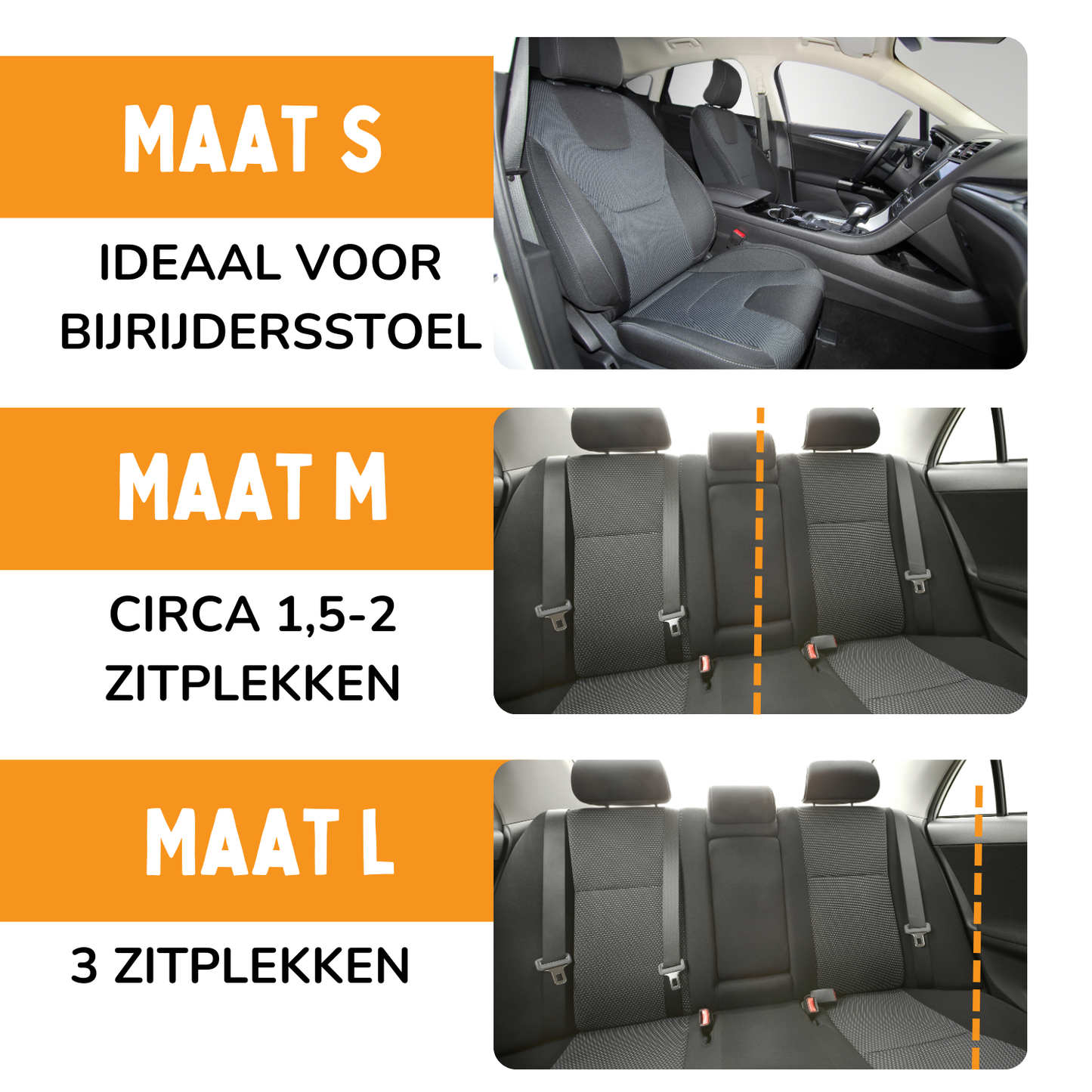 Autostoel Fluffy - De Ideale Hondenstoel Voor Onderweg - Donkergrijs M Achterbank