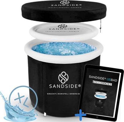 Sandside IJsbad 2024 - Opvouwbaar Bad - Ice Bath - Zitbad Voor Volwassenen - Bath Bucket - Inklapbaar bad - Wim Hof