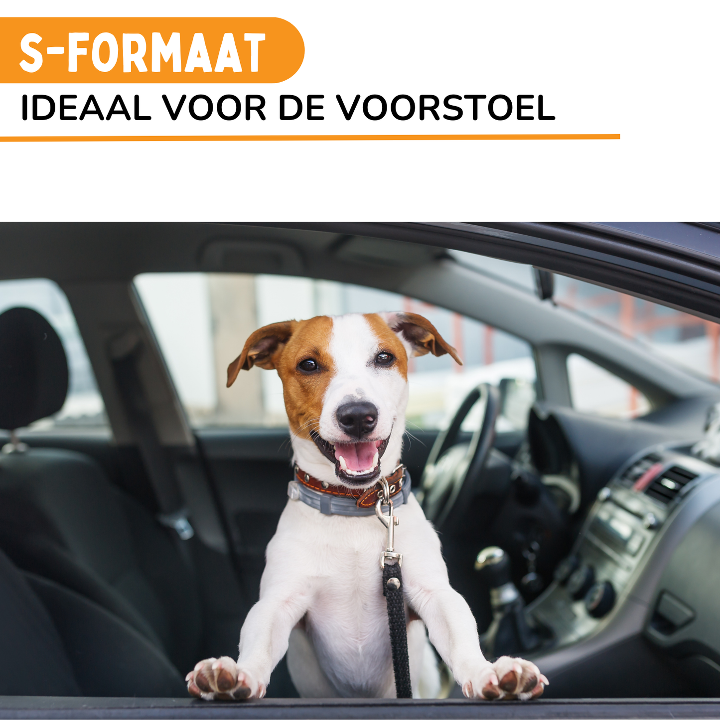 Autostoel Fluffy - De Ideale Hondenstoel Voor Onderweg - Beige S