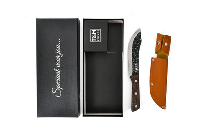 T&M Knives® - Vleesmes Gehamerd