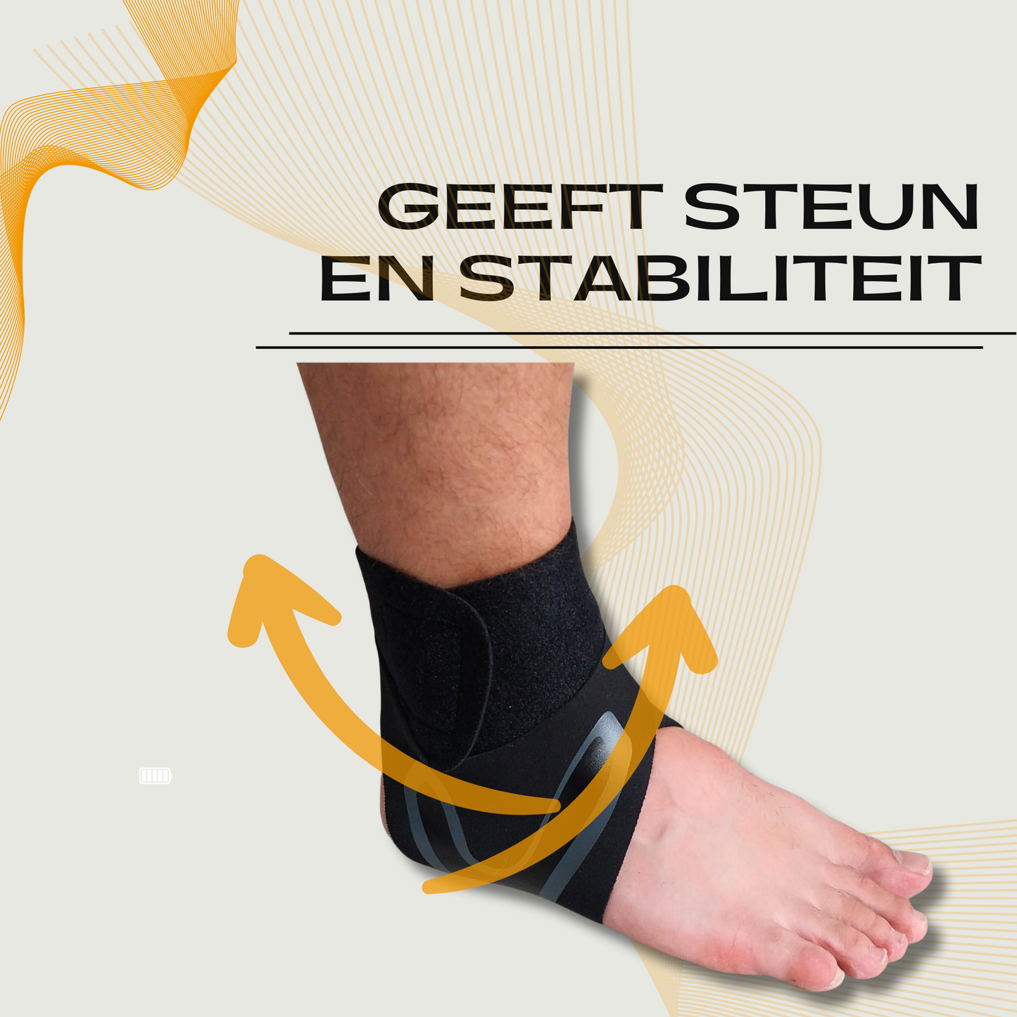 Sandside - Enkelbrace - Premium Verstelbare Enkel Brace - Enkel Brace Dames en Heren - Klittenband - Zwachtelband