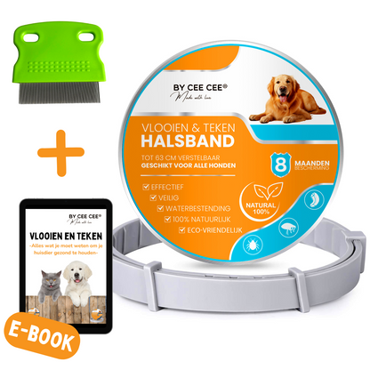 Vlooienband Hond -  Effectief Tegen Vlooien En Teken - 100% Natuurlijk - Organic