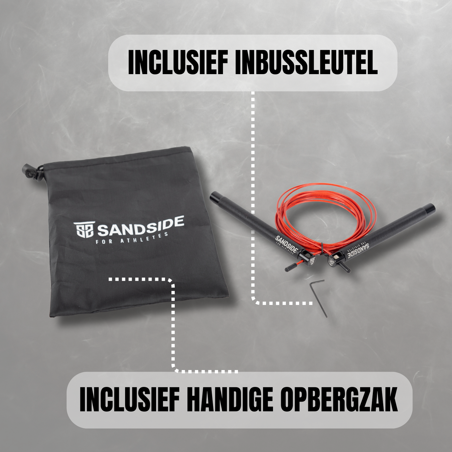 Sandside - Professioneel Crosstraining & Fitness Springtouw – Jump Rope – Speedrope