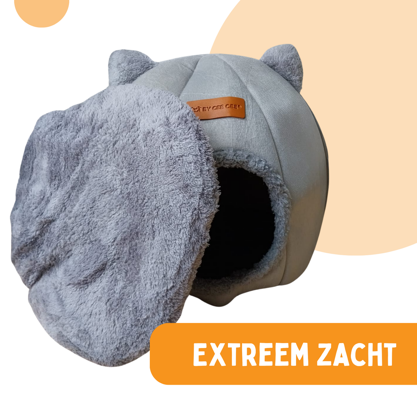 Kattenmand Premium - Kattenhuis - Katten Iglo - Kattentunnel - Grijs