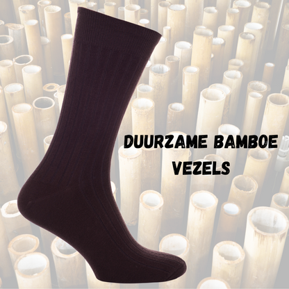 Bamboe FreshFit­™ Sokken Zwart 3 Paar - Maat 41-46