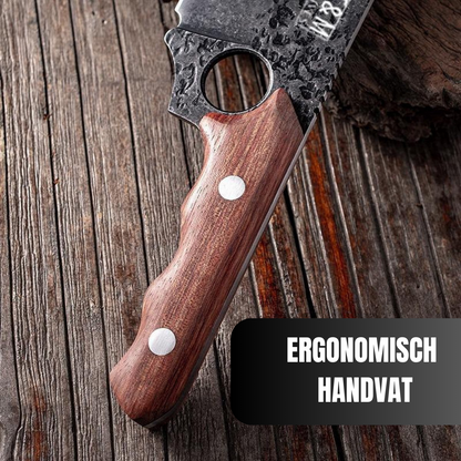 T&amp;M Knives® – Gehämmertes Kochmesser mit Öffner 