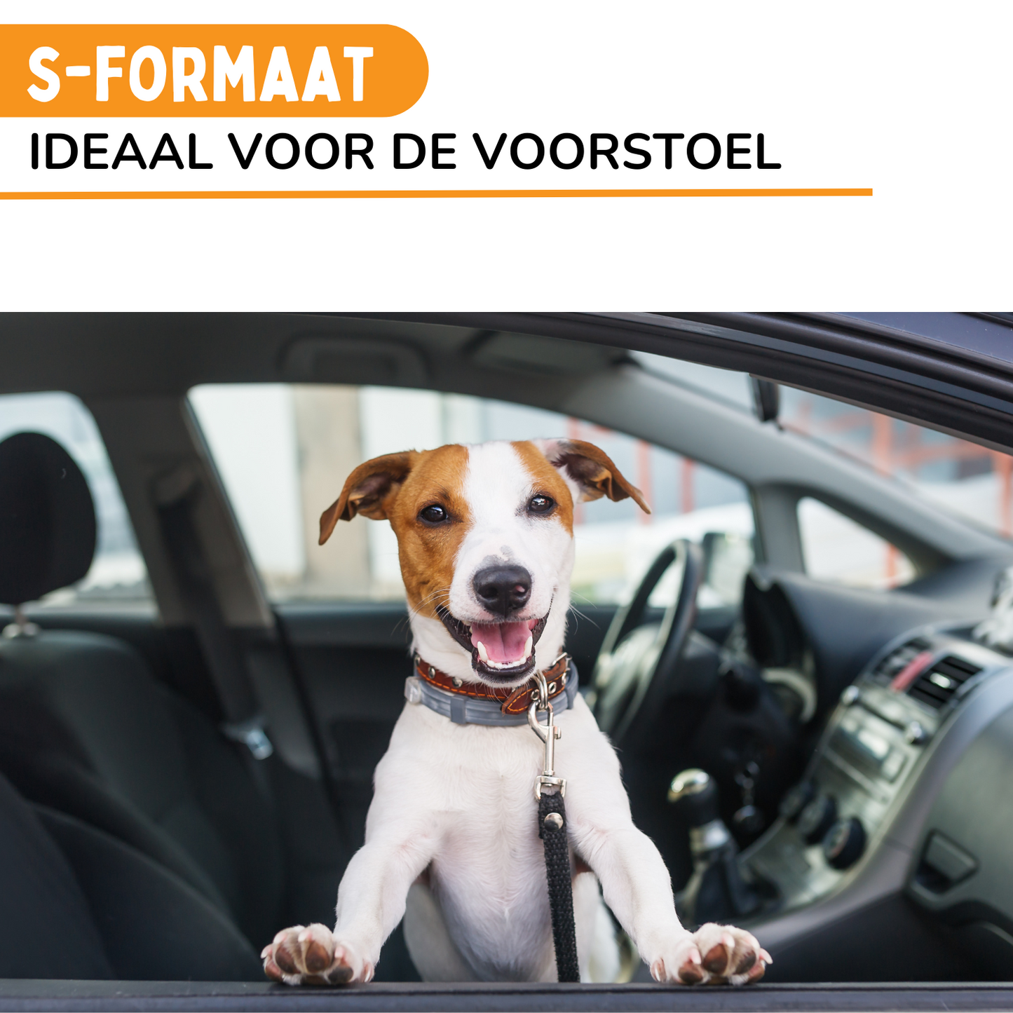 Autostoel Fluffy - De Ideale Hondenstoel Voor Onderweg - Zwart S