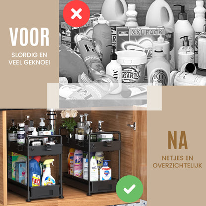 Gootsteenkast Organizer - Keukenrek - Keuken Organizer