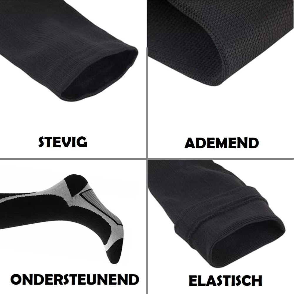 Sport Compressiekousen 3 Paar - Hardloopsokken