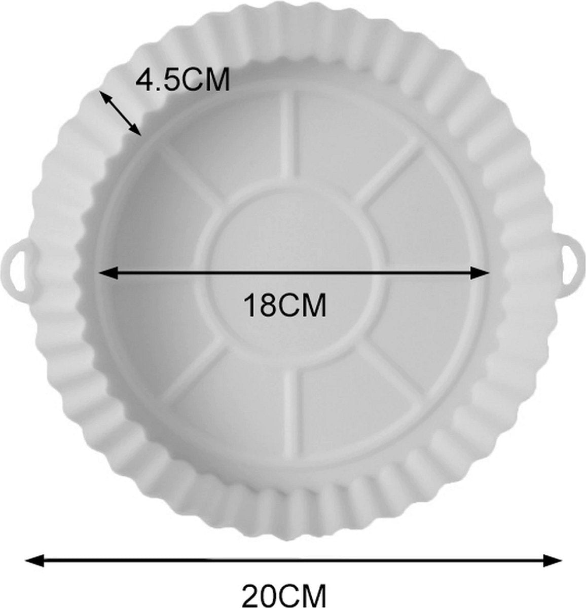 Heteluchtfriteuse Accesoires Schaal - Geschikt Voor Iedere Airfryer