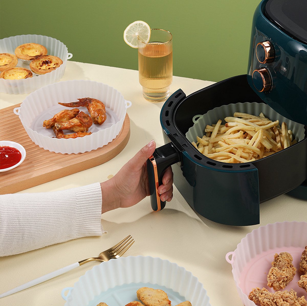 Zubehörschale für Heißluftfritteusen – Passend für jeden Airfryer