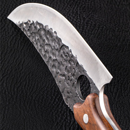 T&M Knives® - Hakmes Gehamerd Met Lasergat