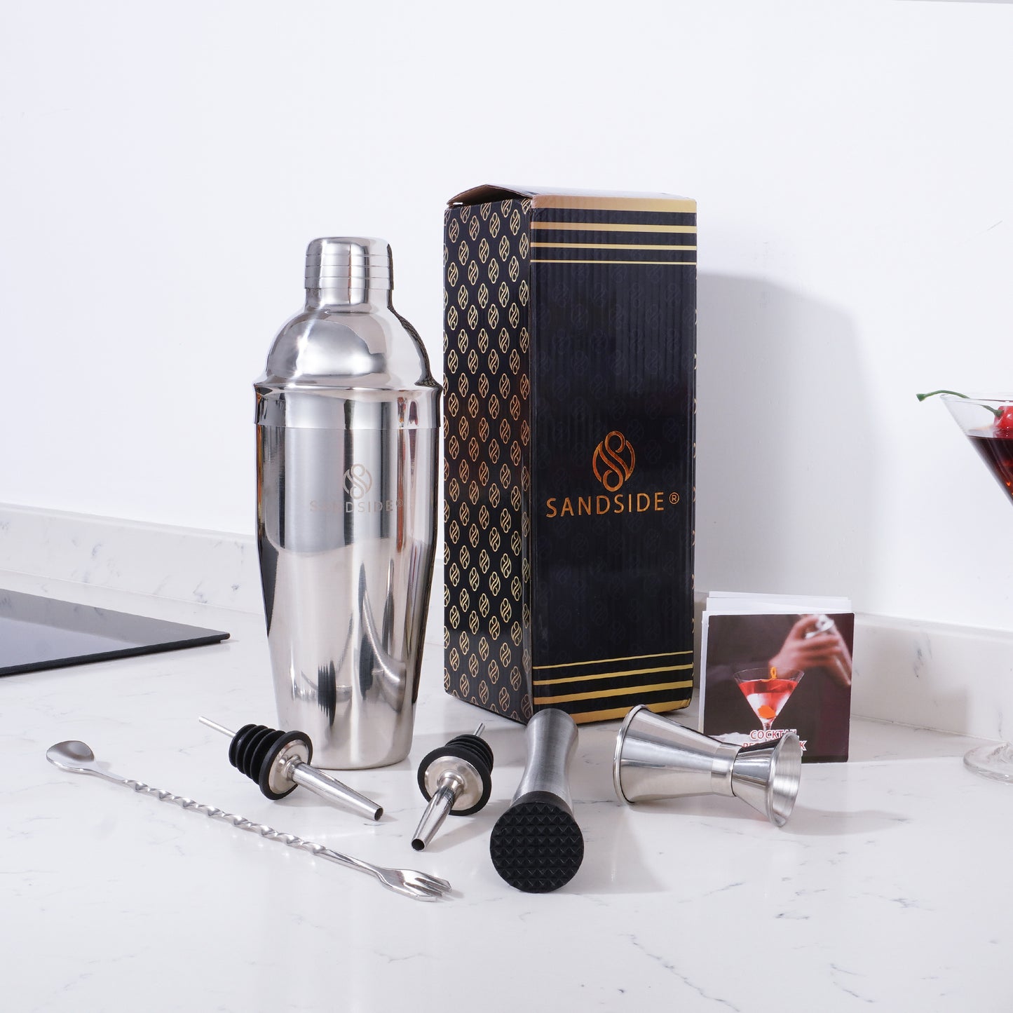 Cocktailset Silver Premium 7-Delig Topklasse – Luxe Giftbox