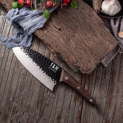 T&M Knives® -  Hakmes Viggos - Premium Koksmes Gehamerd Staal 32cm