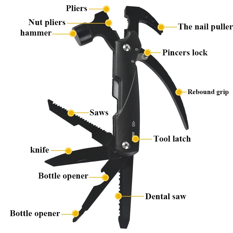 T&M Knives® - Multifunctionele Hamer/Zakmes