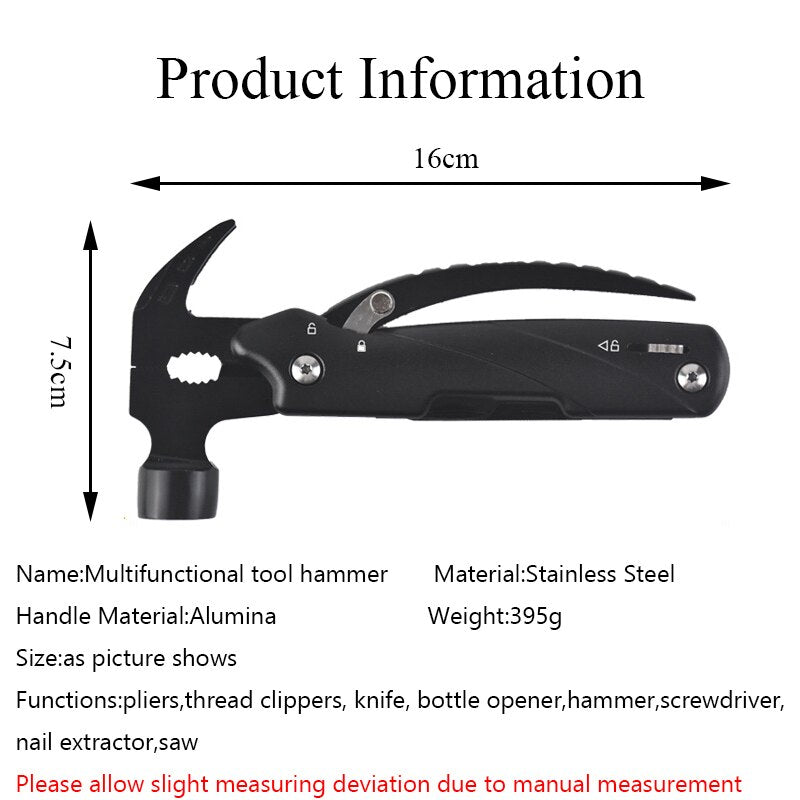 T&M Knives® - Multifunctionele Hamer/Zakmes