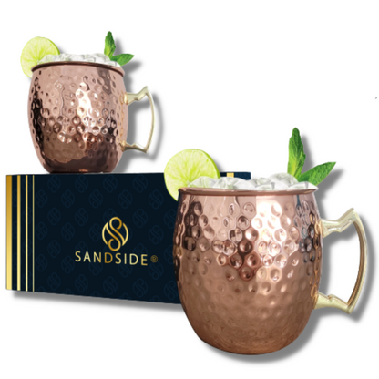 Moscow Mule Bekers Premium – Cocktail Glazen - Luxe Giftset Cadeau