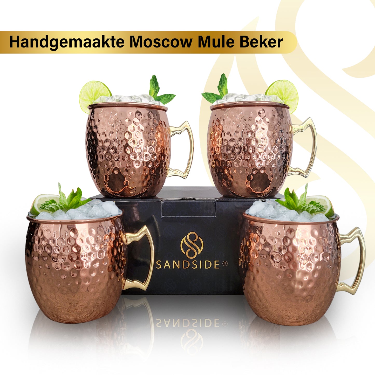 Moscow Mule Cups Premium – Cocktailgläser – Luxus-Geschenkset