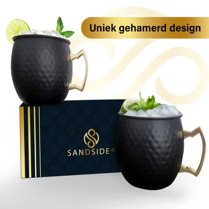 Moscow Mule Bekers Premium – Cocktail Glazen - Luxe Giftset Cadeau