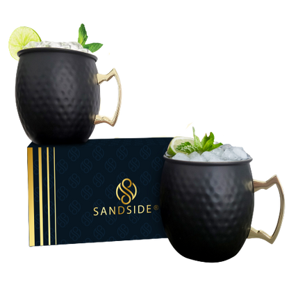 Moscow Mule Bekers Premium – Cocktail Glazen - Luxe Giftset Cadeau