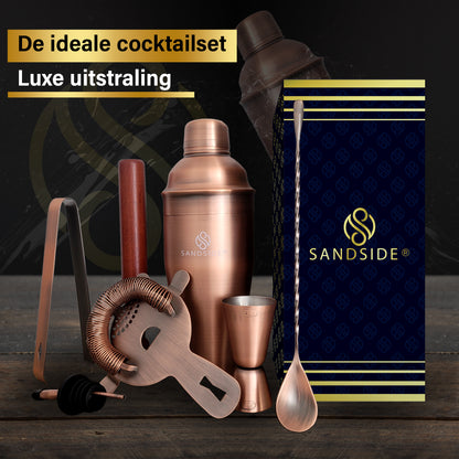 Cocktailset 7-Delig Topklasse – Cocktailshaker 750ml – Luxe Giftbox